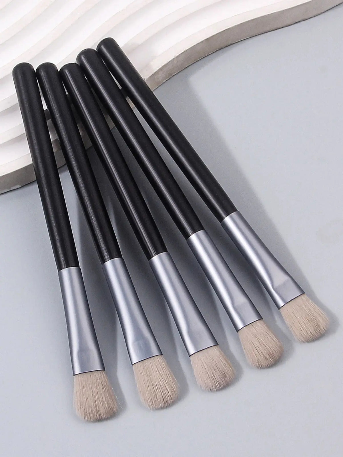 5 Pcs Professional Eyeshadow Brushes Set Soft Wool Fiber Makeup Tools-5