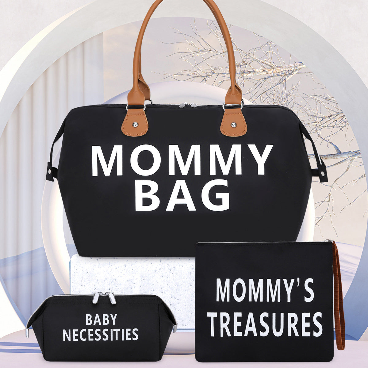 3-Piece Travel & Mommy Bag Set – 4 Colours – view 6