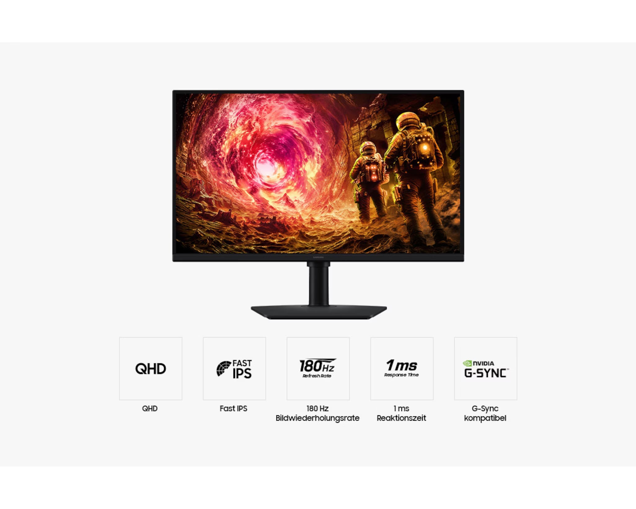 Samsung Odyssey G5 G50F 27" QHD 180Hz Gaming Monitor – view 3