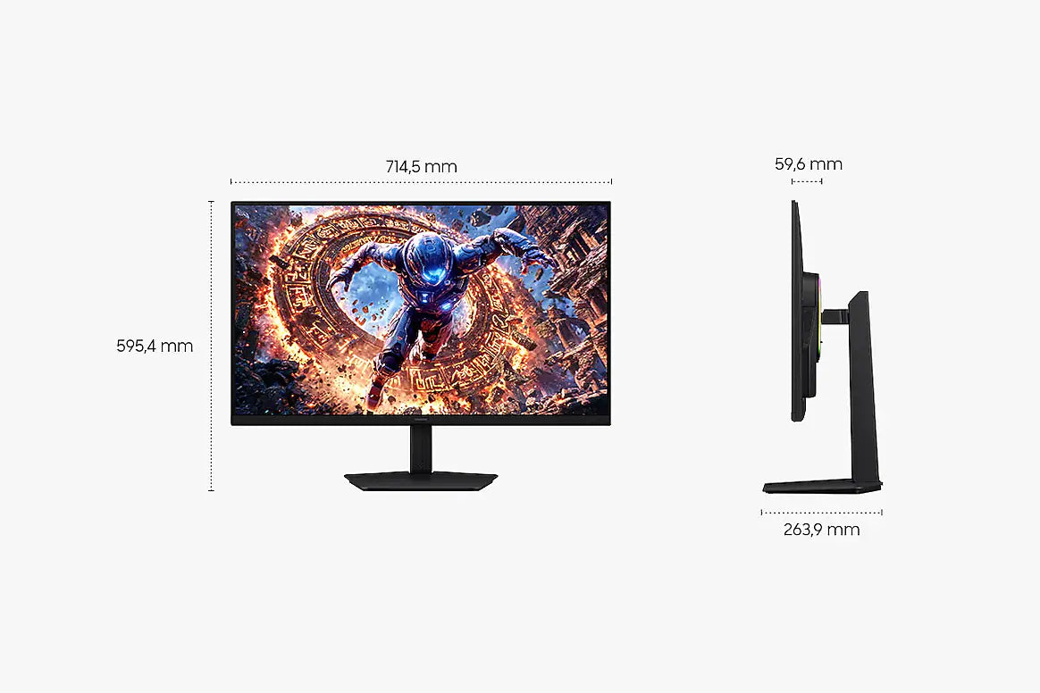 Samsung Odyssey G8 G80HS 32" 6K 165Hz / 3K 330Hz Gaming Monitor – view 4