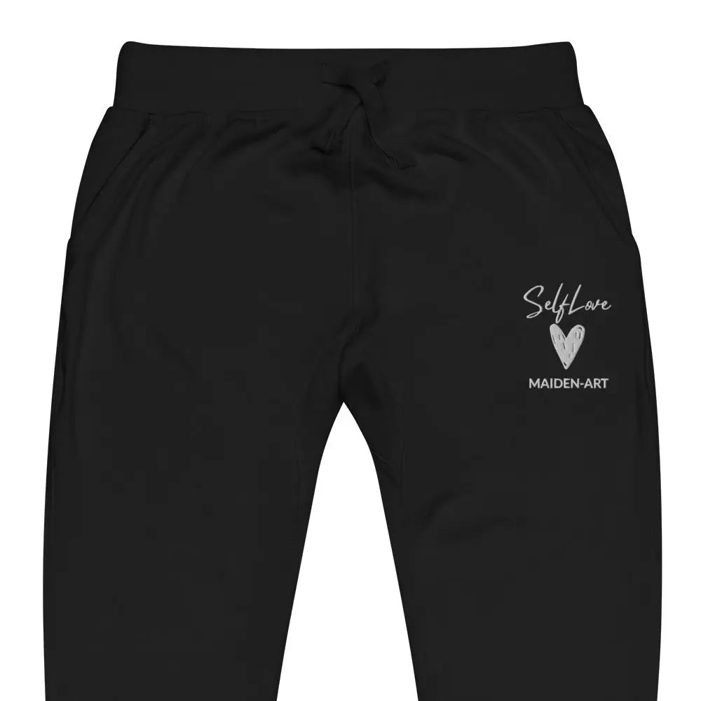 Self Love Unisex fleece sweatpants with Embroidery fashion sweatpants