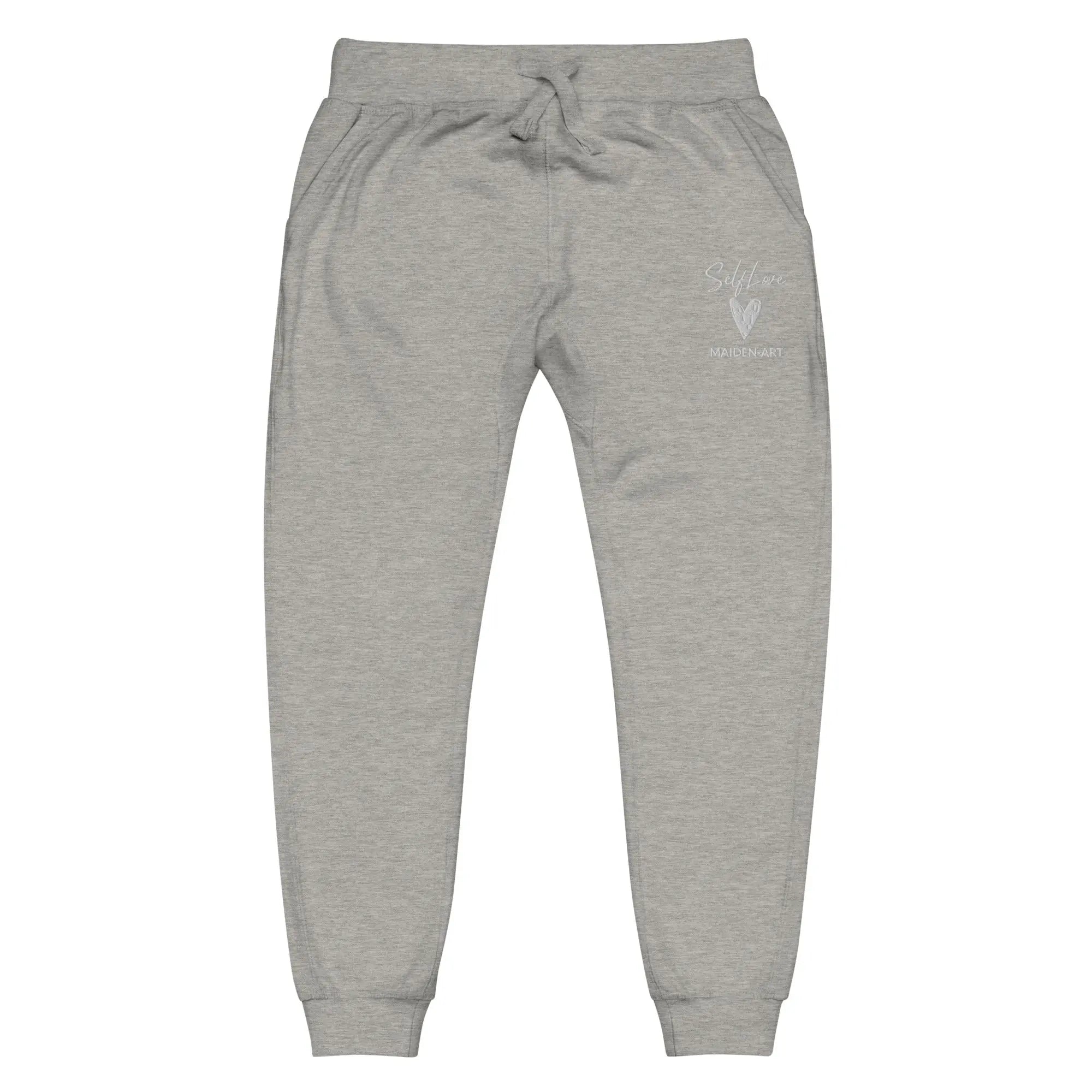 Self Love Unisex fleece sweatpants with Embroidery fashion sweatpants