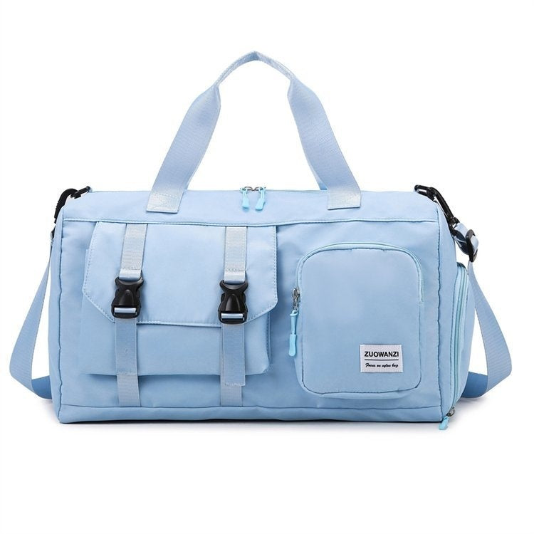 Colorful Pearlescent Yoga Fitness Bag With Dry-wet Separation