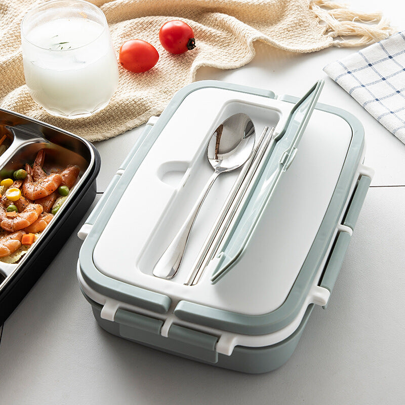 304 Edelstahl Lunchbox mit 3 oder 4 Fächern