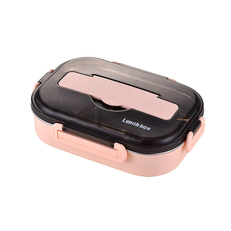 Edelstahl Lunchbox mit vier Fächern Produktdetail