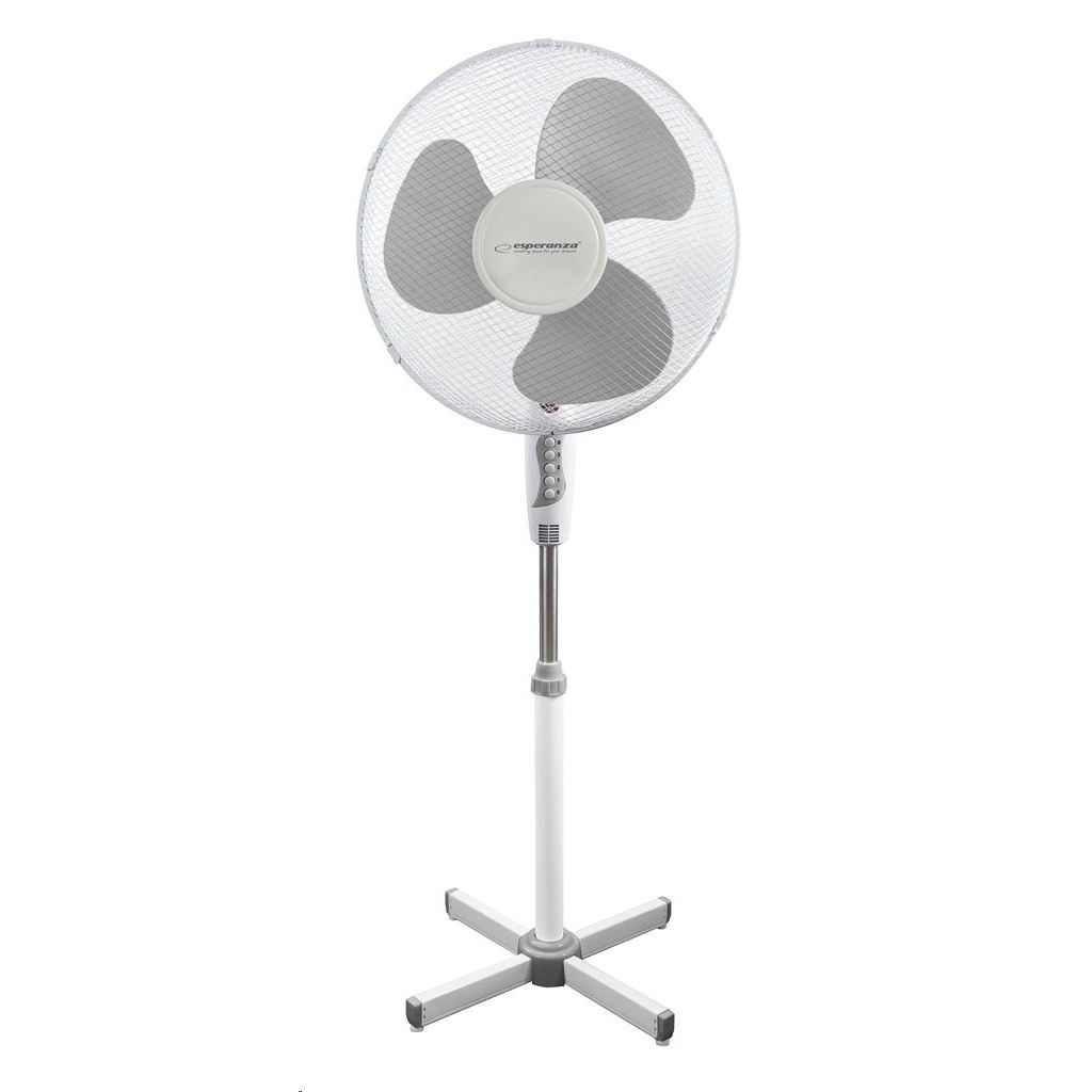 Esperanza Hurricane EHF001WE Standventilator 40cm 50W Weiß Grau