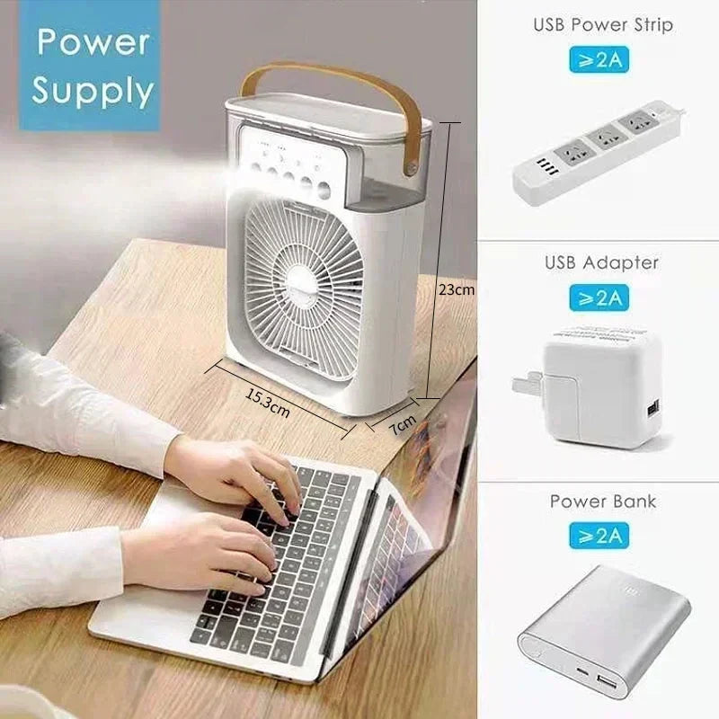 3 In 1 Portable Air Cooler with Humidifier-2