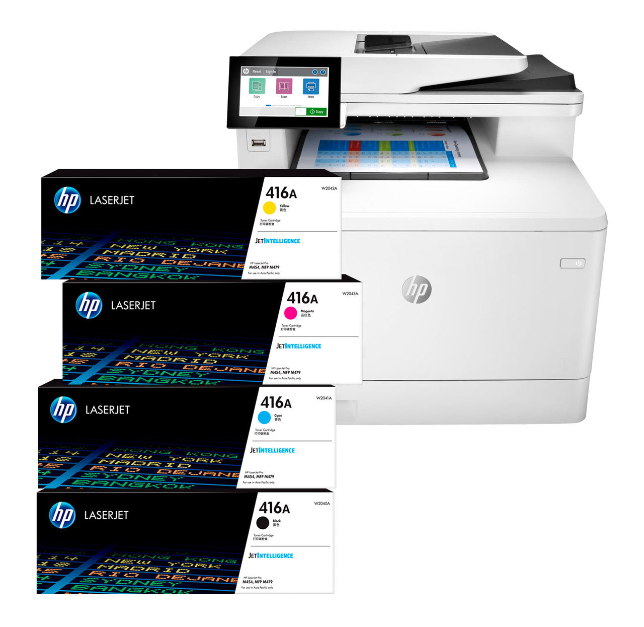 HP Color LaserJet Enterprise MFP M480f 3QA55A