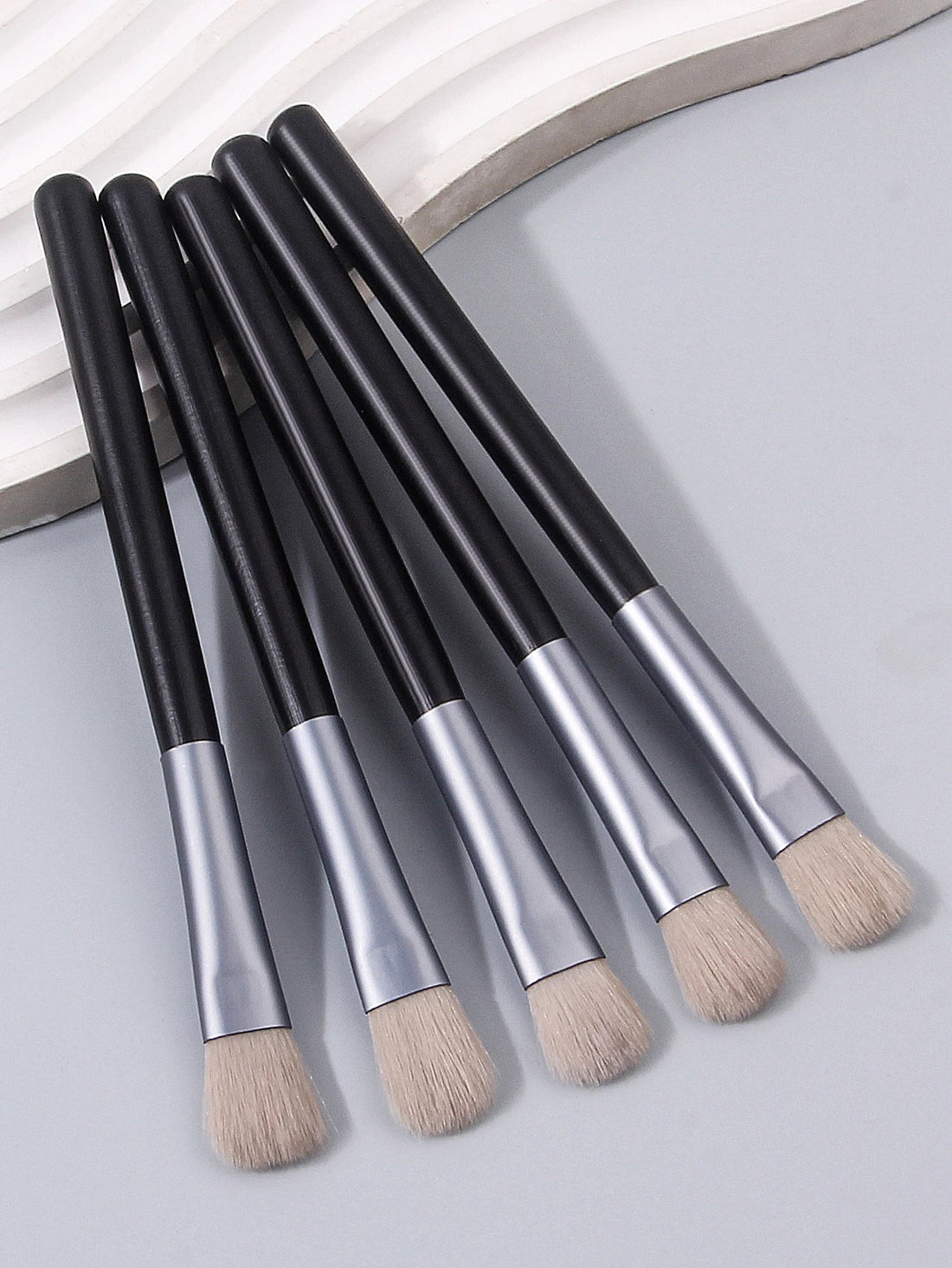 5 Pcs Professional Eyeshadow Brushes Set Soft Wool Fiber Makeup Tools-0