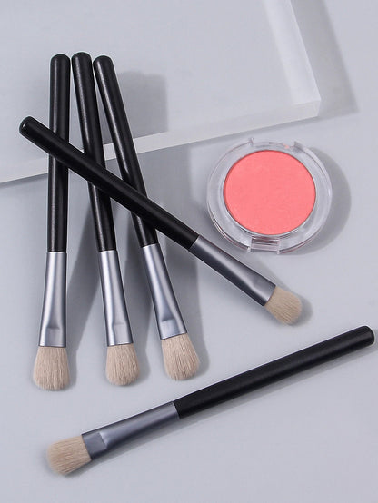 5 Pcs Professional Eyeshadow Brushes Set Soft Wool Fiber Makeup Tools-1