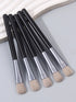 5 Pcs Professional Eyeshadow Brushes Set Soft Wool Fiber Makeup Tools-5