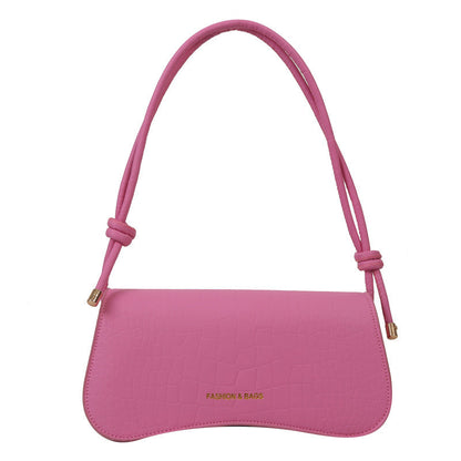 Summer Minimalist PU Underarm Bag Chic Solid Color Square Shoulder Purse Versatile Crossbody Tote For Women Elegant Office