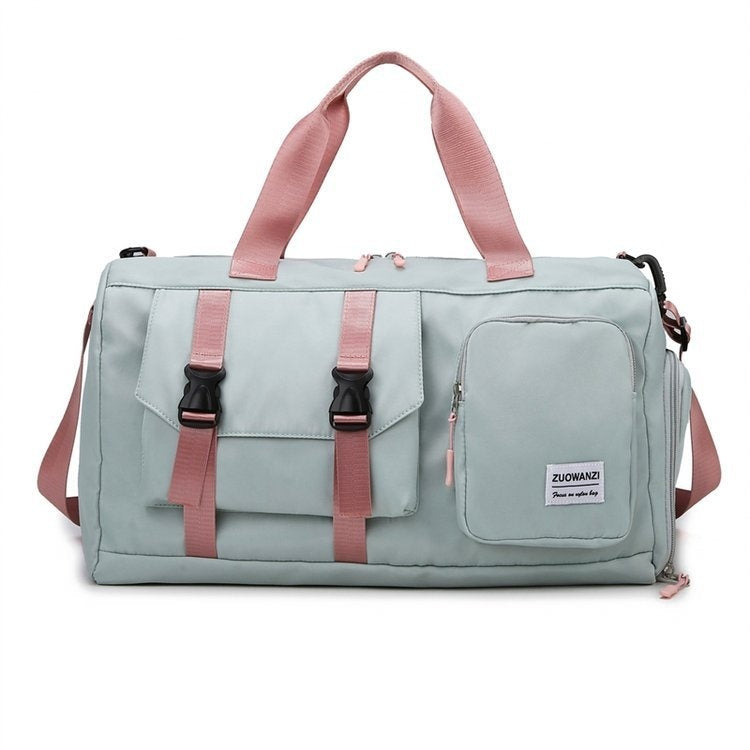 Colorful Pearlescent Yoga Fitness Bag With Dry-wet Separation
