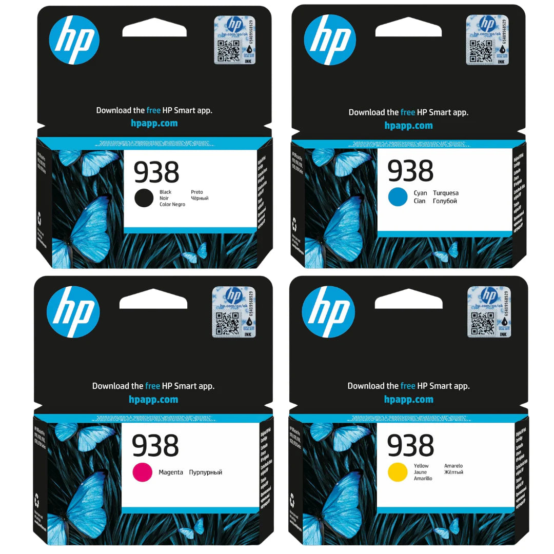 HP 938 Original Druckerpatronen Set Schwarz Cyan Magenta Gelb