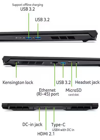 Acer Nitro V 16 AI ANV16-42-R38V RTX 5060 Gaming Laptop – view 6