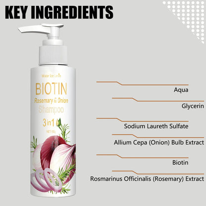 Biotin Rosemary Onion 3 in 1 Shampoo for Hair Care-1