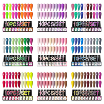 Colorful Gel Nail Polish Kit for Long Lasting Manicures-0