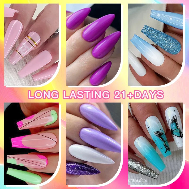 Colorful Gel Nail Polish Kit for Long Lasting Manicures-2