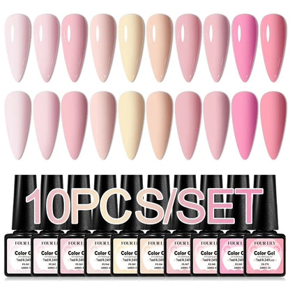 Colorful Gel Nail Polish Kit for Long Lasting Manicures-10