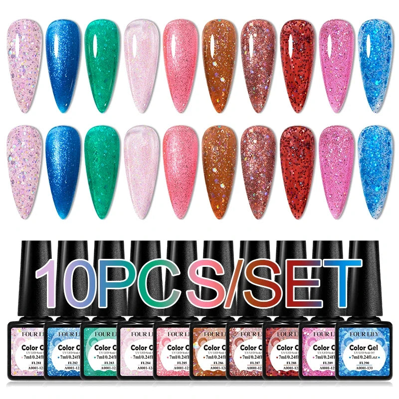Colorful Gel Nail Polish Kit for Long Lasting Manicures-13