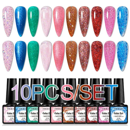 Colorful Gel Nail Polish Kit for Long Lasting Manicures-13