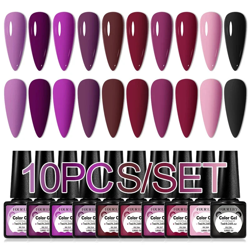 Colorful Gel Nail Polish Kit for Long Lasting Manicures-9