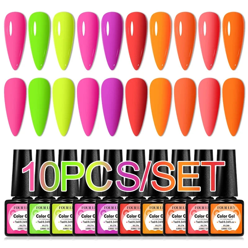 Colorful Gel Nail Polish Kit for Long Lasting Manicures-14