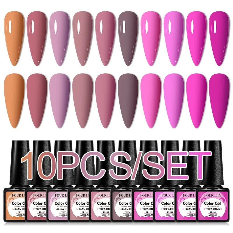 Colorful Gel Nail Polish Kit for Long Lasting Manicures-7