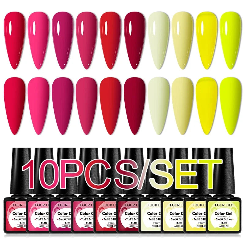 Colorful Gel Nail Polish Kit for Long Lasting Manicures-8