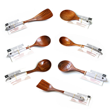 Colorful Teak Lacquer Kitchen Utensils Set-4