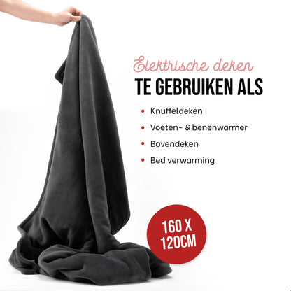 DistinQ Elektrisch deken Grijs 9