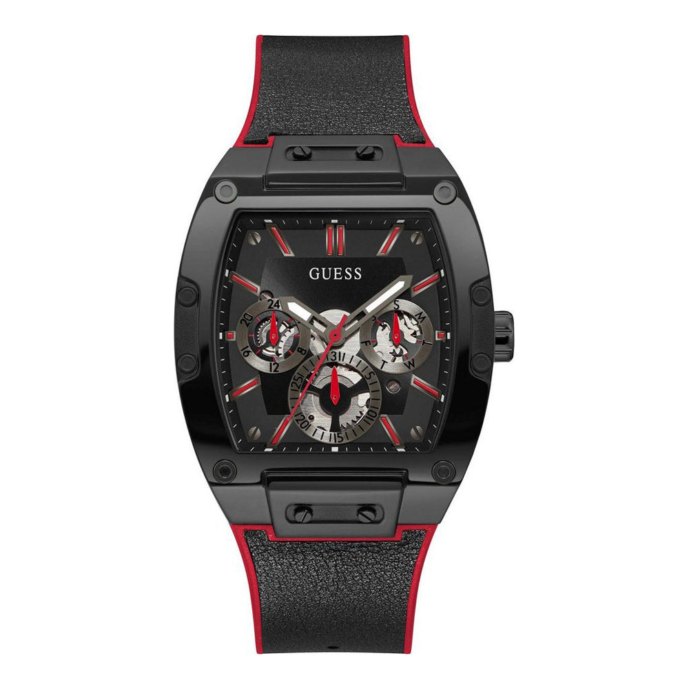 GUESS Phoenix GW0202G7 Herrenuhr Schwarz Rot 43mm