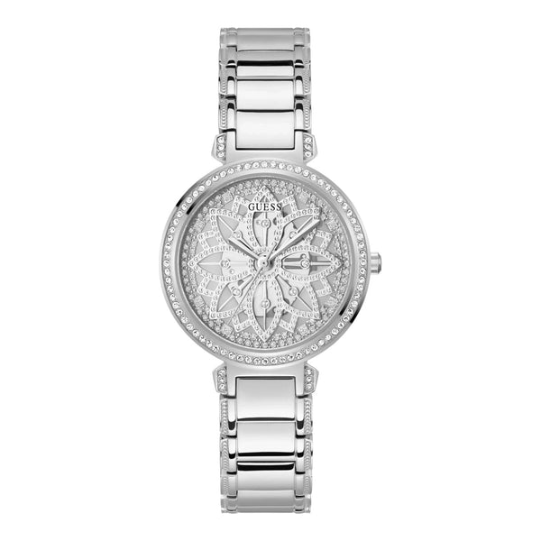 Guess Lily GW0528L1 36mm silver women's watch with crystal details