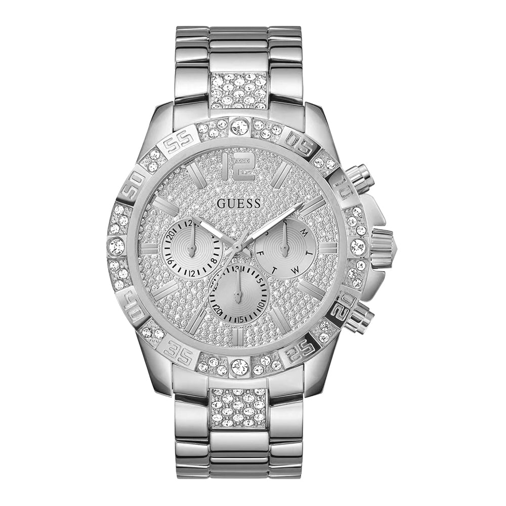 GUESS Majestic GW0796G1 Herren Chronograph Silber 48mm