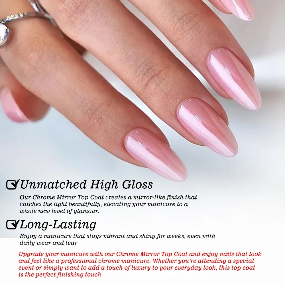 KODIES GEL Chrome Mirror Top Coat for Stunning Nail Shine-3
