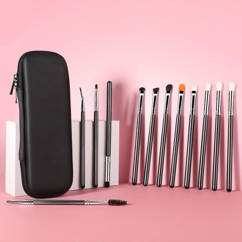 Premium 12-Piece Eye Makeup Brush Collection for Stunning Looks-14