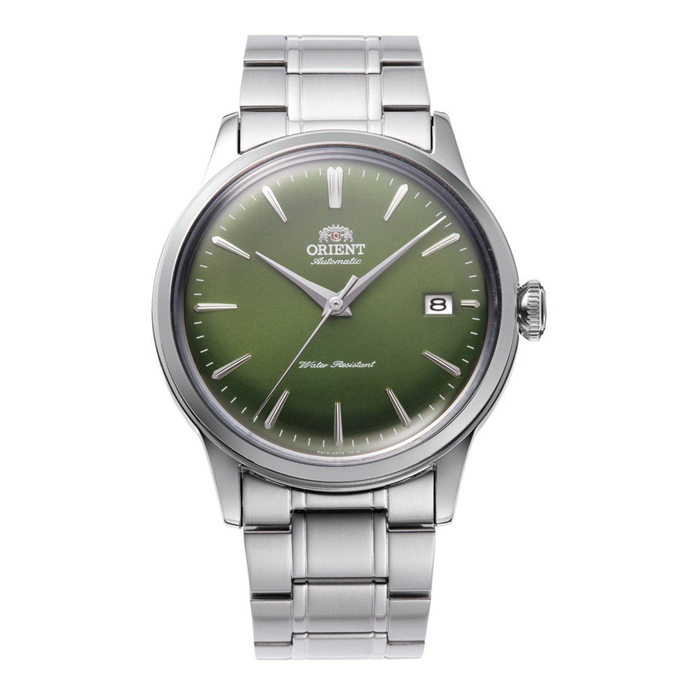 Orient Bambino 38mm RA-AC0M09E30B Automatik Herrenuhr mit grünem Zifferblatt