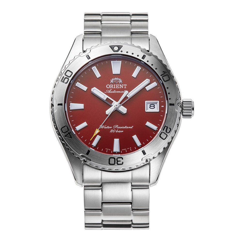 Orient Mako 40 RA-AC0Q09R30B automatic watch with red dial