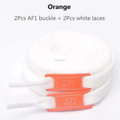 Original AF1 Shoelaces Combination White Flats Laces and Shoe Decoration Suit Sneaker Shoelace Air Force One Shoes Accessories