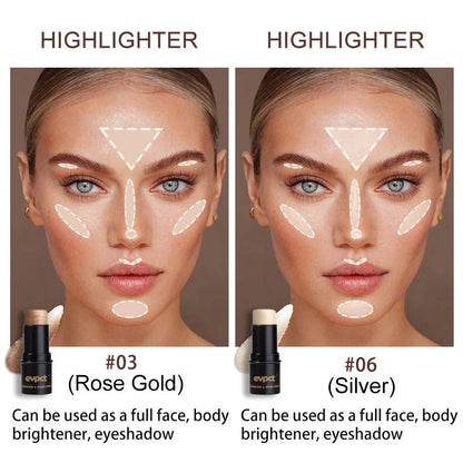 Highlighting&amp;Bronzer Stick Face Brightening Blusher Rouge Concealer Pen Long Lasting Corrector Nose Shadow Contouring Cosmetics