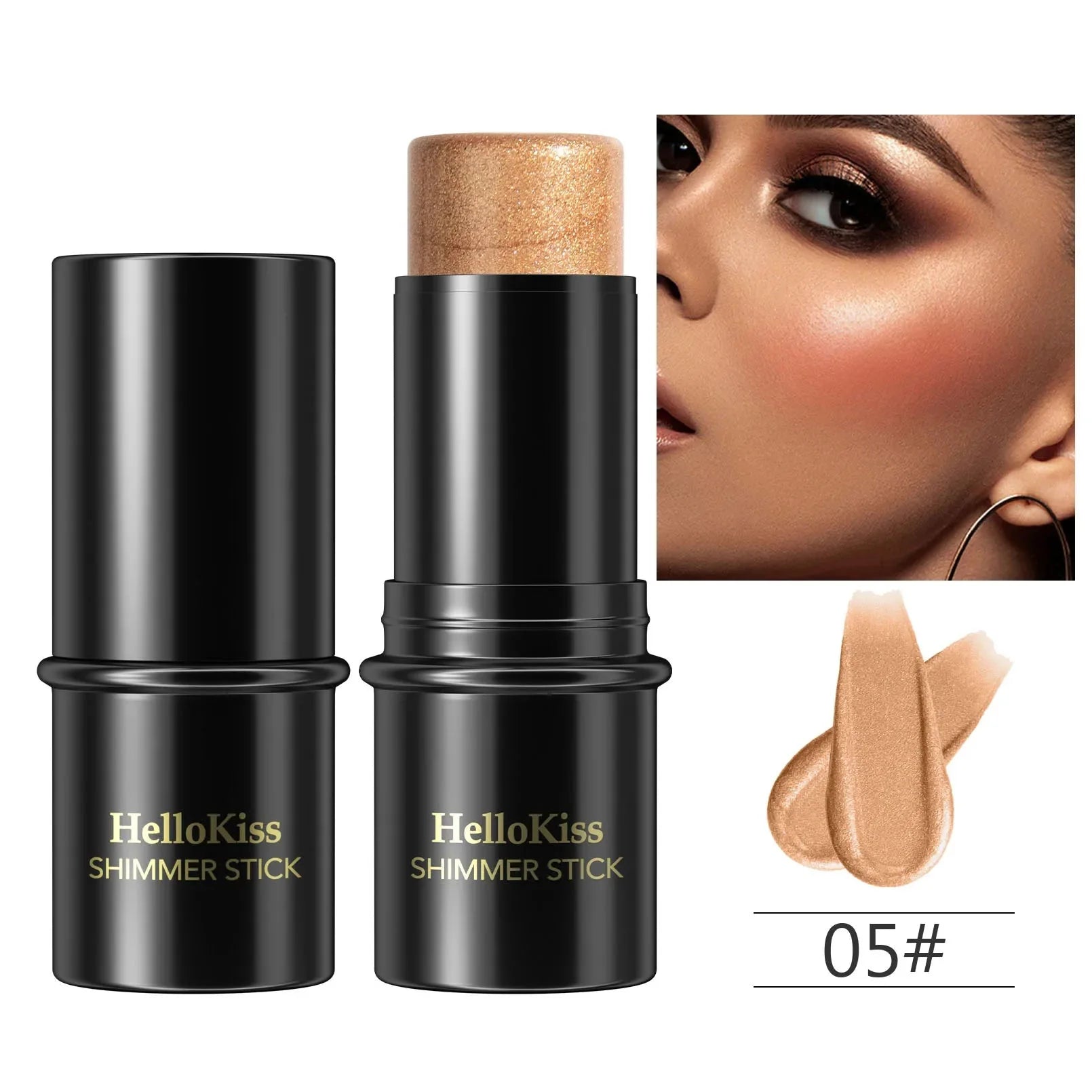 Highlighting&amp;Bronzer Stick Face Brightening Blusher Rouge Concealer Pen Long Lasting Corrector Nose Shadow Contouring Cosmetics