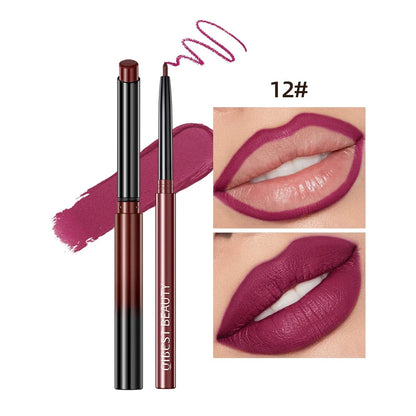QIBEST Matte Nude Lipstick &amp; Lipliner Set Waterproof Long Lasting