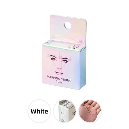 10m for Mapping Eyebrow Marker Thread Tattoo Brows Point 1 Box MAPPING STRING Microblading Eyebrow Pre-Inked Tattoo PMU String