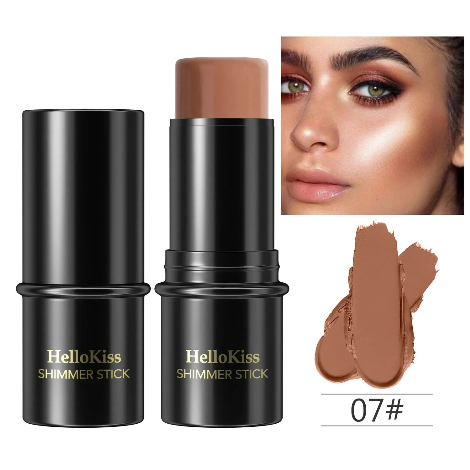 Highlighting&amp;Bronzer Stick Face Brightening Blusher Rouge Concealer Pen Long Lasting Corrector Nose Shadow Contouring Cosmetics