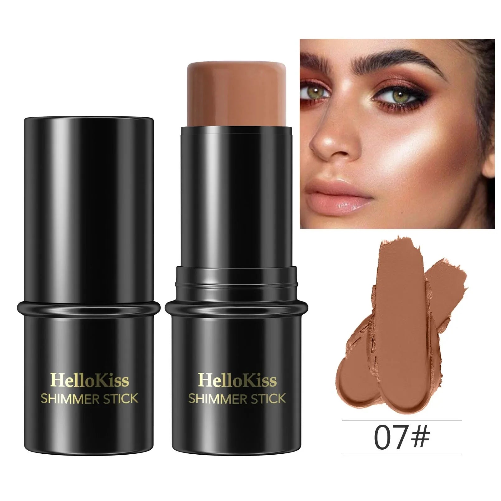 Highlighting&amp;Bronzer Stick Face Brightening Blusher Rouge Concealer Pen Long Lasting Corrector Nose Shadow Contouring Cosmetics