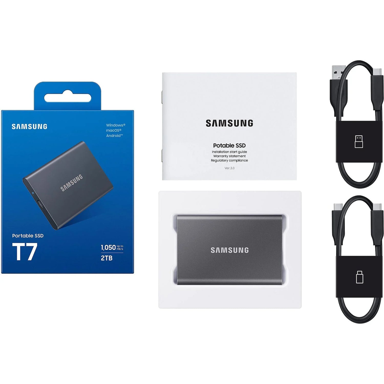 Samsung Portable SSD T7 1TB / 2TB / 4TB External SSD – view 5