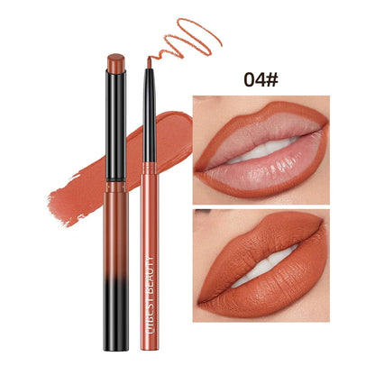 QIBEST Matte Nude Lipstick &amp; Lipliner Set Waterproof Long Lasting