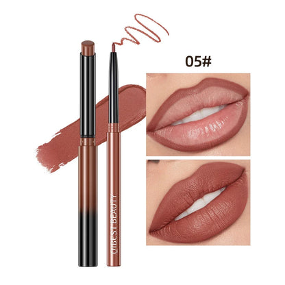 QIBEST Matte Nude Lipstick &amp; Lipliner Set Waterproof Long Lasting