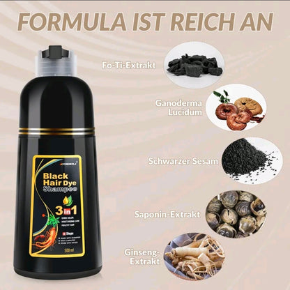 Meidu Hair color shampoo 500 ml Black 3 in 1