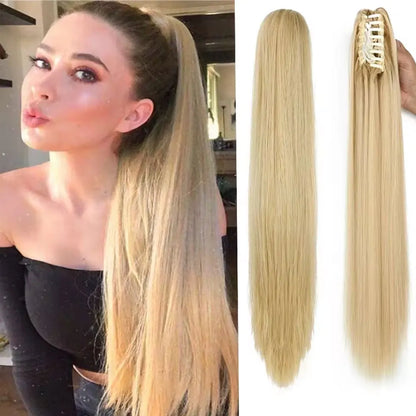 Synthetic Ponytail Hair Extension Blonde